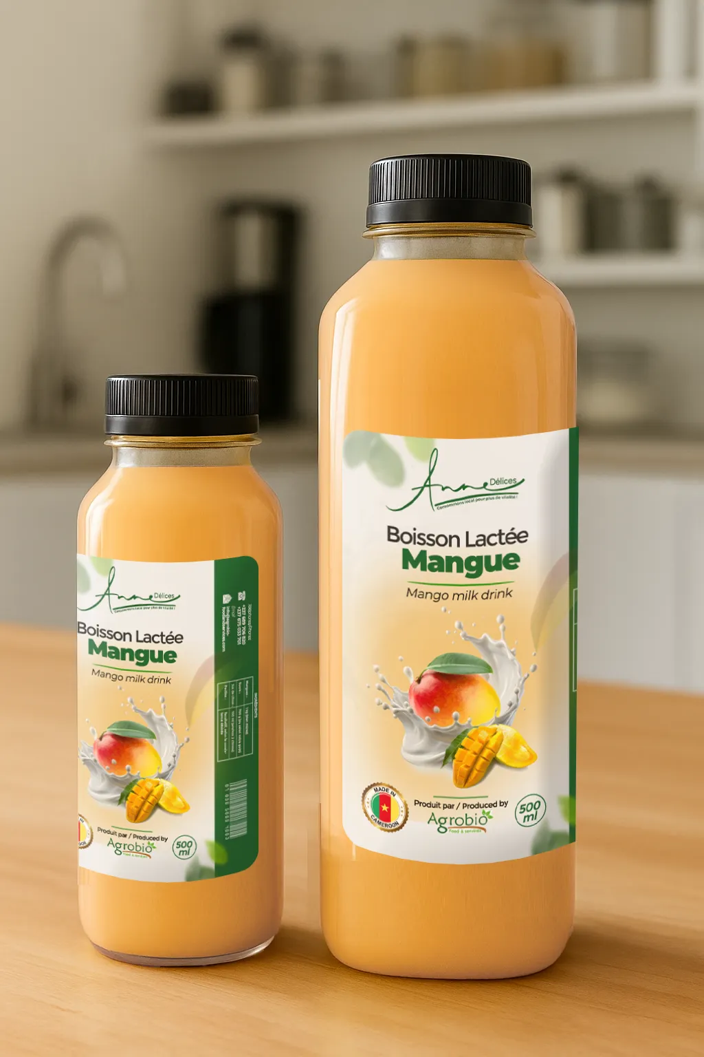 Boisson lactée à la Mangue – 330 ml / 1 Litre