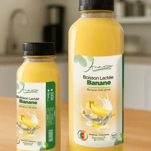 Boisson lactée à la Banane – 330 ml / 1 Litre