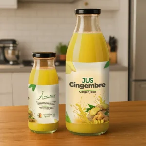Jus de Gingembre Naturel – 330 ml / 1 Litre